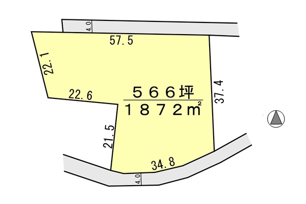 間取り区画地型図