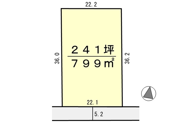 間取り区画地型図
