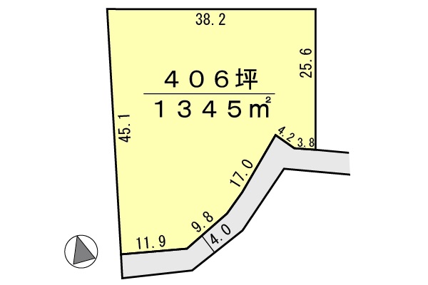 間取り区画地型図