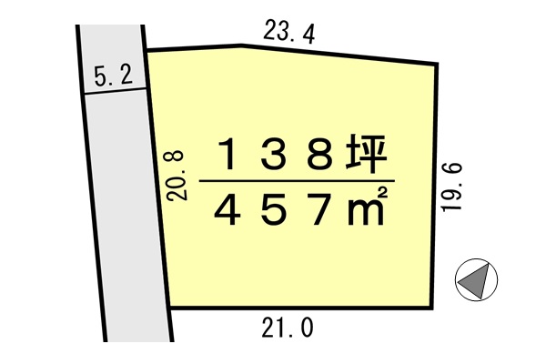 間取り区画地型図