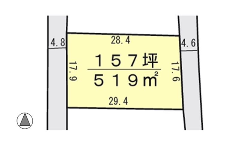 間取り区画地型図