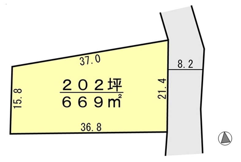 間取り区画地型図