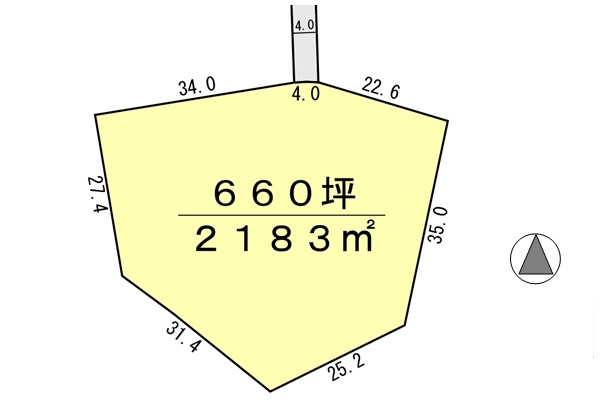 間取り区画地型図