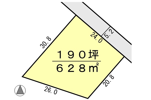 間取り区画地型図