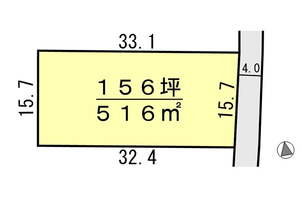 間取り区画地型図