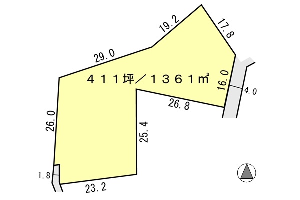 間取り区画地型図