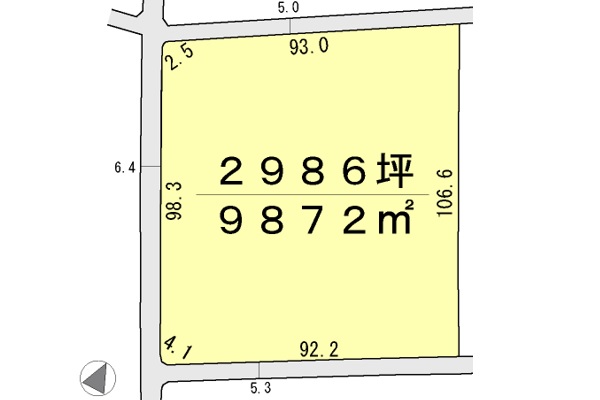 間取り区画地型図
