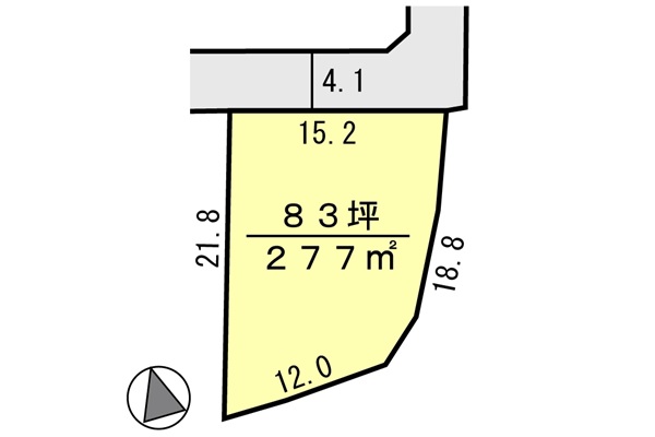 間取り区画地型図