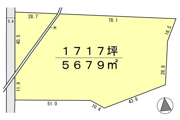 間取り区画地型図