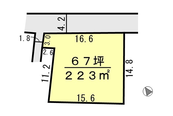 間取り区画地型図