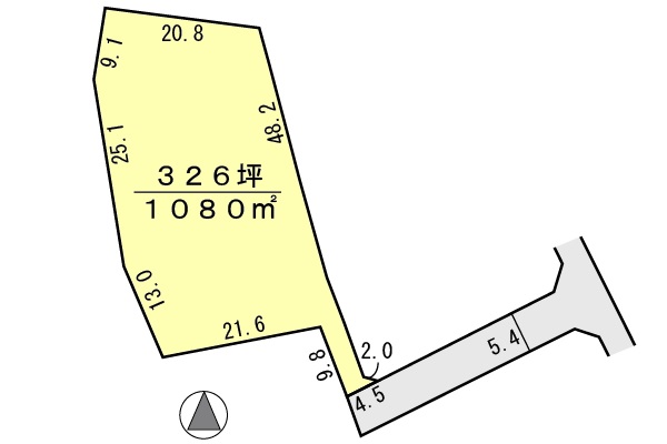 間取り区画地型図