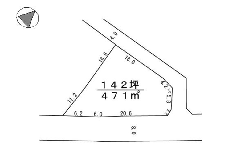 間取り区画地型図