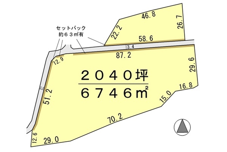 間取り区画地型図