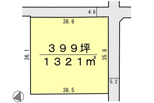 間取り区画地型図